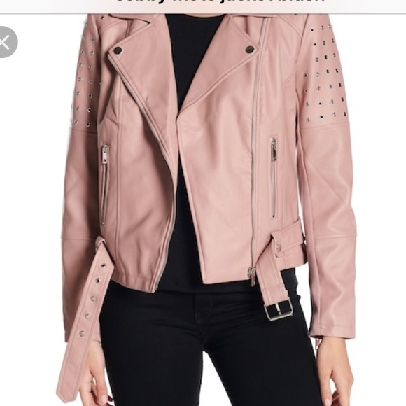 NWT Nordstrom Moto Jacket Pink Small - Picture 2 of 6